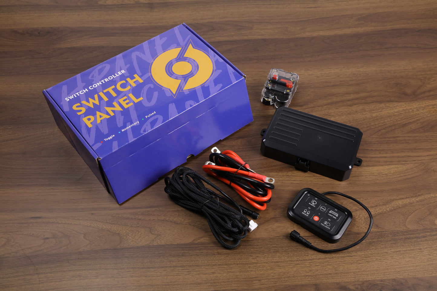 Heart Power Switch Panel for ATV UTV, Multifunction Auxiliary Switch Panel DC 12-24V Waterproof