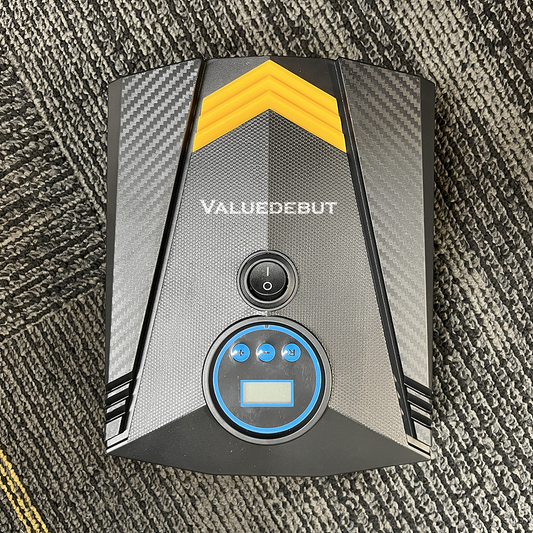 VALUEDEBUT DC12V Intelligent Automatic Charging And Stopping Car Air Pump Digital Display Air Pump Portable Tire Air Pump With LED Air pumps for automobiles