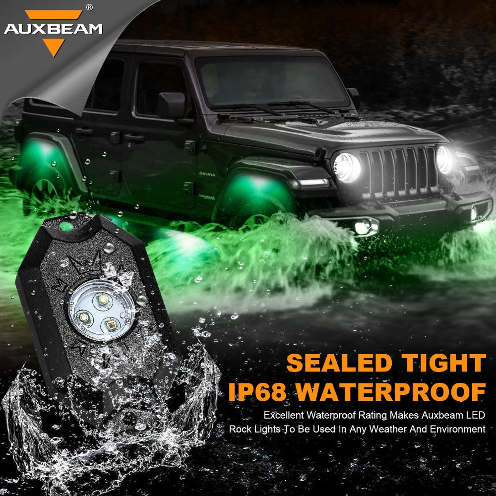 AUXBEAM RGB LED Rock Lights bluetooth Controller