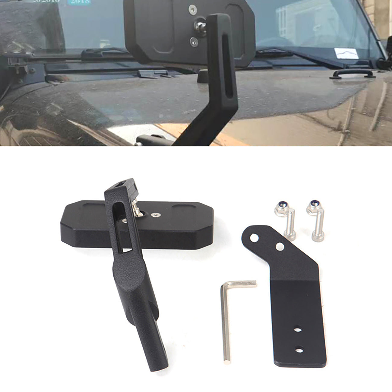Linkaux Blind Spot Mirror For 2011-2020 2021 Jeep Wrangler JK JL JLU Rearview mirrors for automobiles