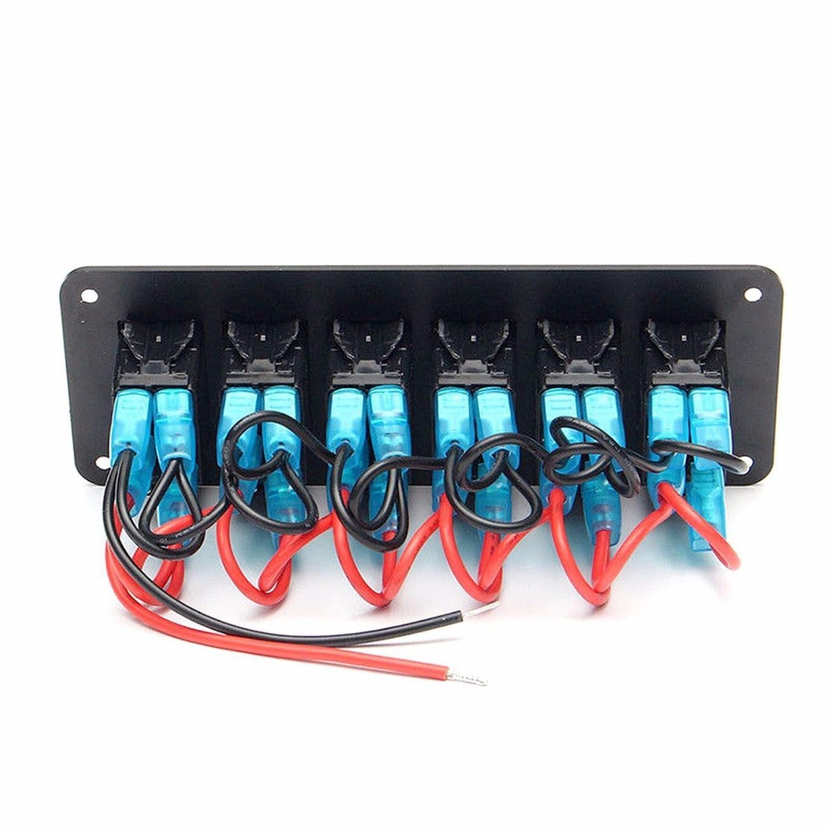 Linkaux 12V 20A 6 Gang On/Off Rocker Switches Panel Bracket Assembly